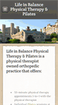 Mobile Screenshot of lifeinbalancephysicaltherapy.com